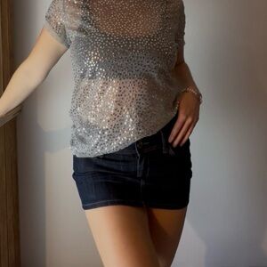 Y2k Denim Micro Mini Skirt
